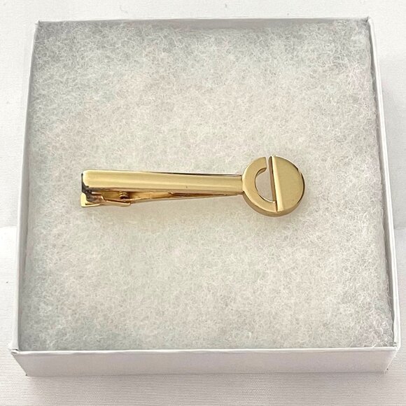 Christian Dior Gold Tie Clip - Picture 1 of 4